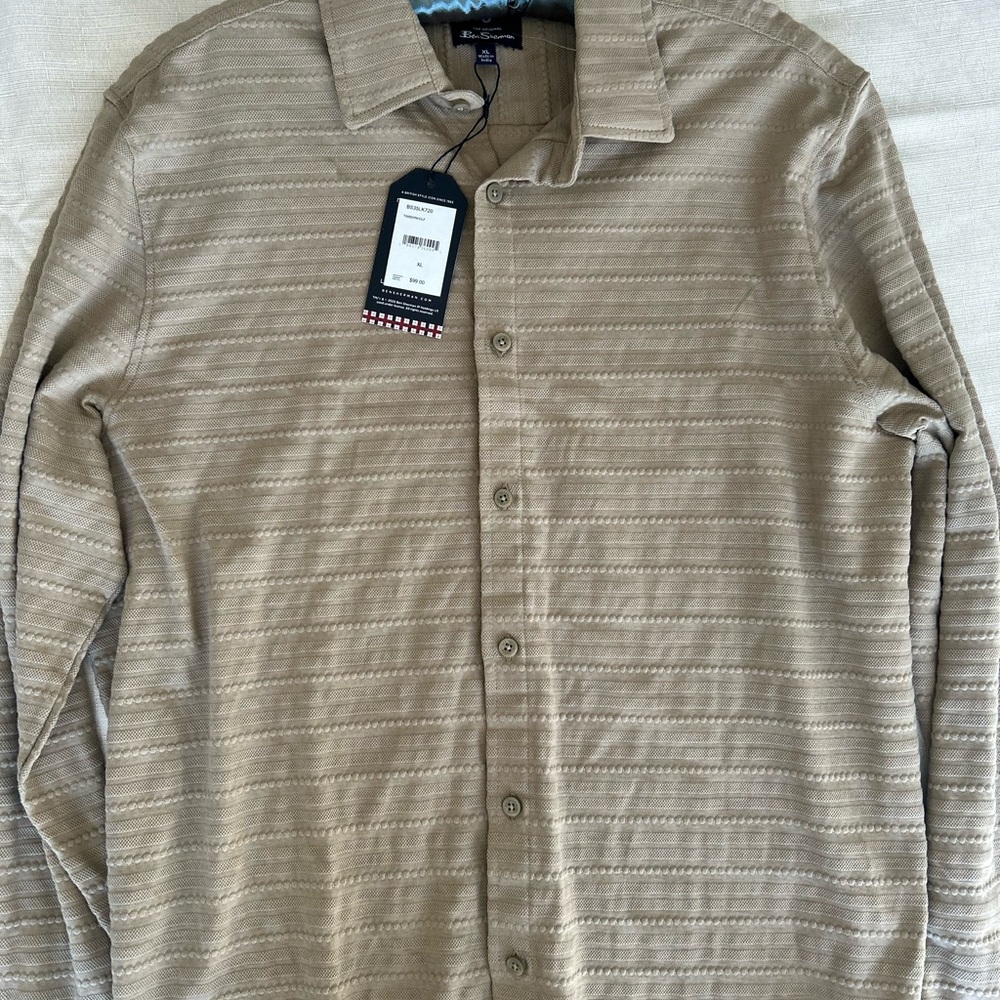 Ben Sherman Casual Button Down Shirt in Light Brown